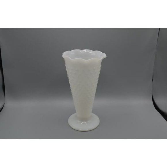 Other - Milk  Glass Hobnail White Vase 9.5"